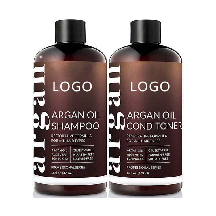 OEM Wholesale Natural Hair Care Products Moroccan Argan Oil Shampoo And Conditioner